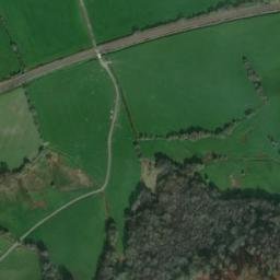 Satellite imagery of Bron Felin Motte, GB