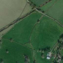 Satellite imagery of Bron Felin Motte, GB