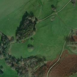 Satellite imagery of Bron Felin Motte, GB