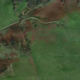 Satellite imagery of Bron Felin Motte, GB