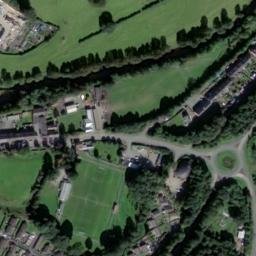 Satellite imagery of Llanidloes Castle, GB