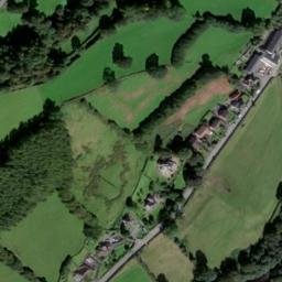 Satellite imagery of Llanidloes Castle, GB