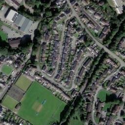 Satellite imagery of Llanidloes Castle, GB