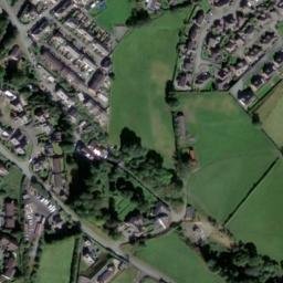 Satellite imagery of Llanidloes Castle, GB