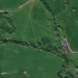 Satellite imagery of Clun Castle, GB