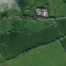 Satellite imagery of Clun Castle, GB