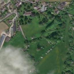 Satellite imagery of Clun Castle, GB