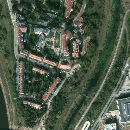 Satellite imagery of Poznań  Nowe Miasto - Pałac barokowy, PL