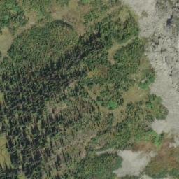 Satellite imagery of Athabasca Pass, CA