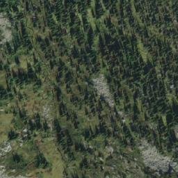 Satellite imagery of Athabasca Pass, CA