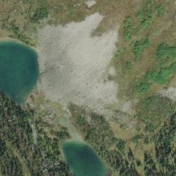 Satellite imagery of Athabasca Pass, CA