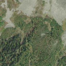 Satellite imagery of Athabasca Pass, CA