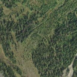Satellite imagery of Athabasca Pass, CA