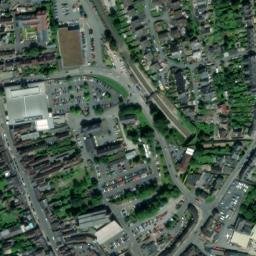 Satellite imagery of Ludlow Castle, GB