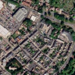 Satellite imagery of Huntingdon Castle, GB