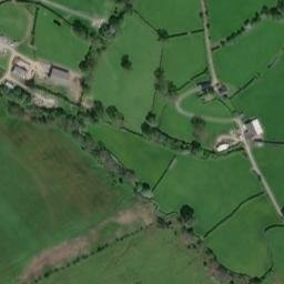 Satellite imagery of Cymaron siege castles, GB