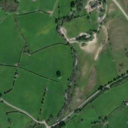 Satellite imagery of Cymaron siege castles, GB