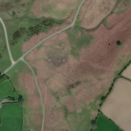 Satellite imagery of Cymaron siege castles, GB