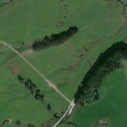 Satellite imagery of Cymaron siege castles, GB