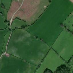 Satellite imagery of Cymaron siege castles, GB