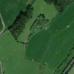 Satellite imagery of Cymaron siege castles, GB