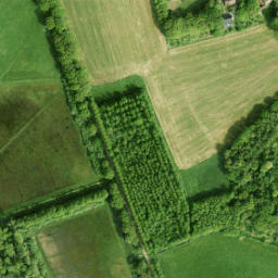 Satellite imagery of grenssteen voormalige grens gemeente Deventer, NL