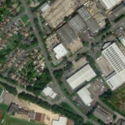 Satellite imagery of John of Gaunts Castle, GB