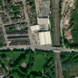 Satellite imagery of Northampton Castle, GB