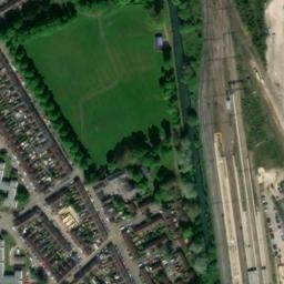 Satellite imagery of Northampton Castle, GB