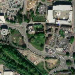 Satellite imagery of Northampton Castle, GB