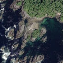 Satellite imagery of Cape Swaine, CA
