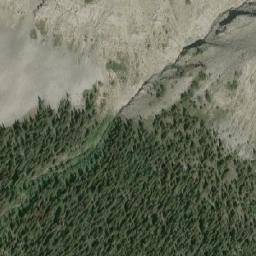 Satellite imagery of Sunwapta Pass, CA