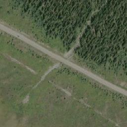 Satellite imagery of Sunwapta Pass, CA
