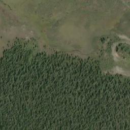 Satellite imagery of Sunwapta Pass, CA