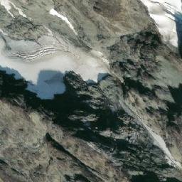 Satellite imagery of Chimpanzee Peak, CA