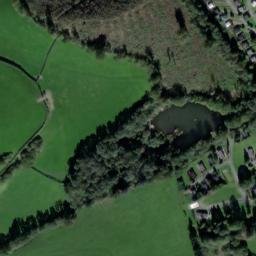 Satellite imagery of Caer Beris Motte, GB