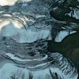 Satellite imagery of Mount Saskatchewan, CA