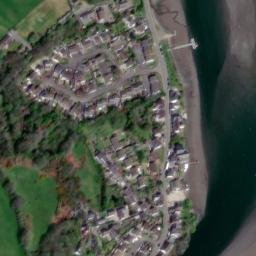 Satellite imagery of Cardigan Old Castle Motte, GB