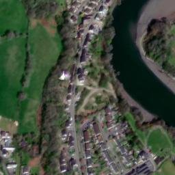 Satellite imagery of Cardigan Old Castle Motte, GB