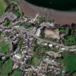 Satellite imagery of Cardigan Old Castle Motte, GB