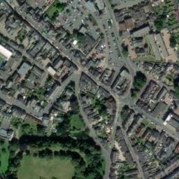 Satellite imagery of Hereford Castle, GB