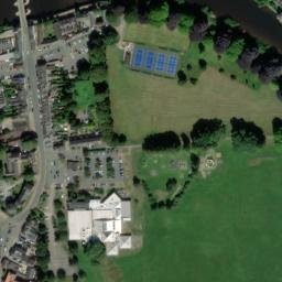 Satellite imagery of Hereford Castle, GB