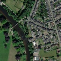 Satellite imagery of Hereford Castle, GB
