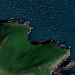 Satellite imagery of Dinas Head, GB