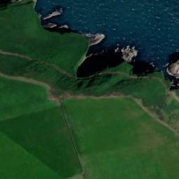 Satellite imagery of Dinas Head, GB