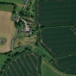 Satellite imagery of Cobhall motte, GB