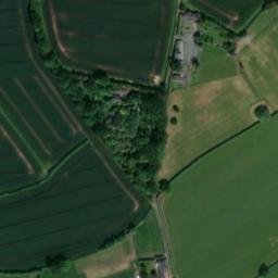 Satellite imagery of Cobhall motte, GB