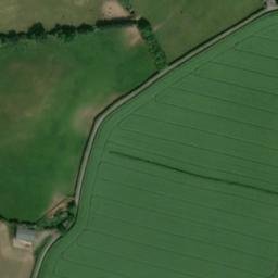 Satellite imagery of Cobhall motte, GB
