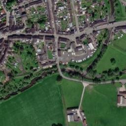 Satellite imagery of Llandovery Castle, GB