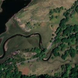 Satellite imagery of Man of War Rock, IE